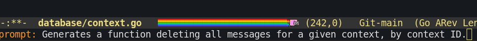 Asked in my IDE to generate me a function deleting all messages for a given context in an SQL database