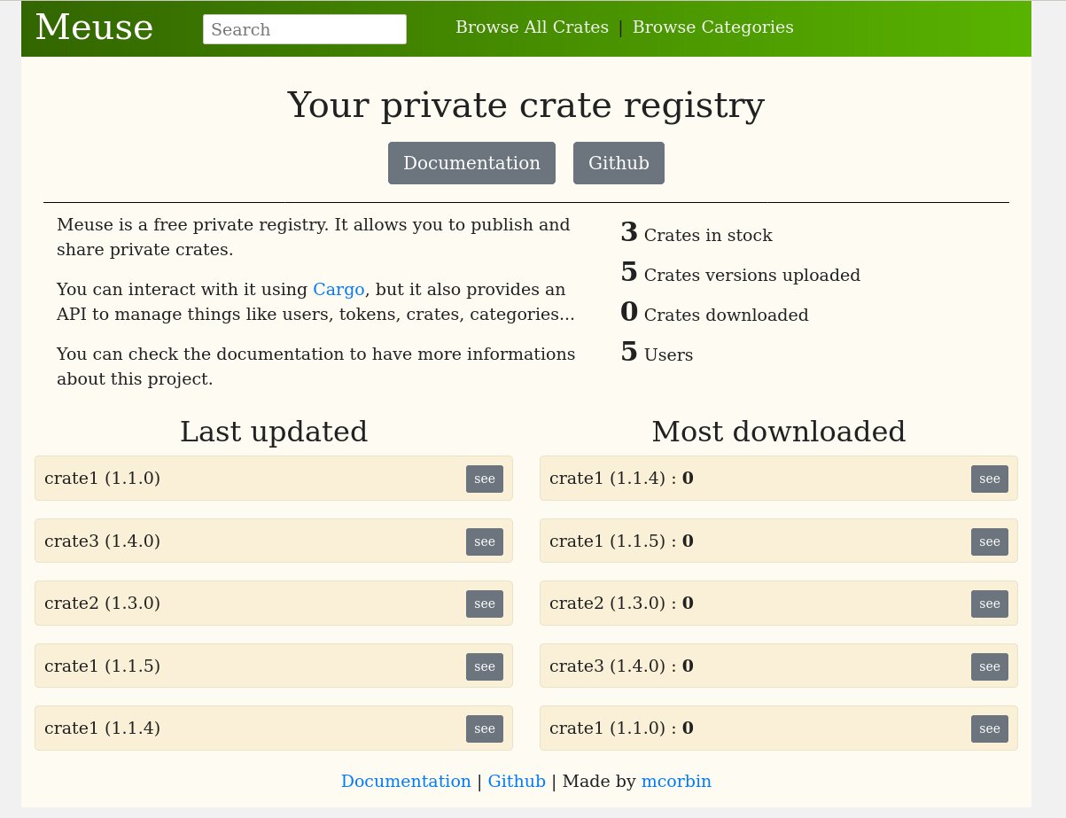 Meuse frontend example